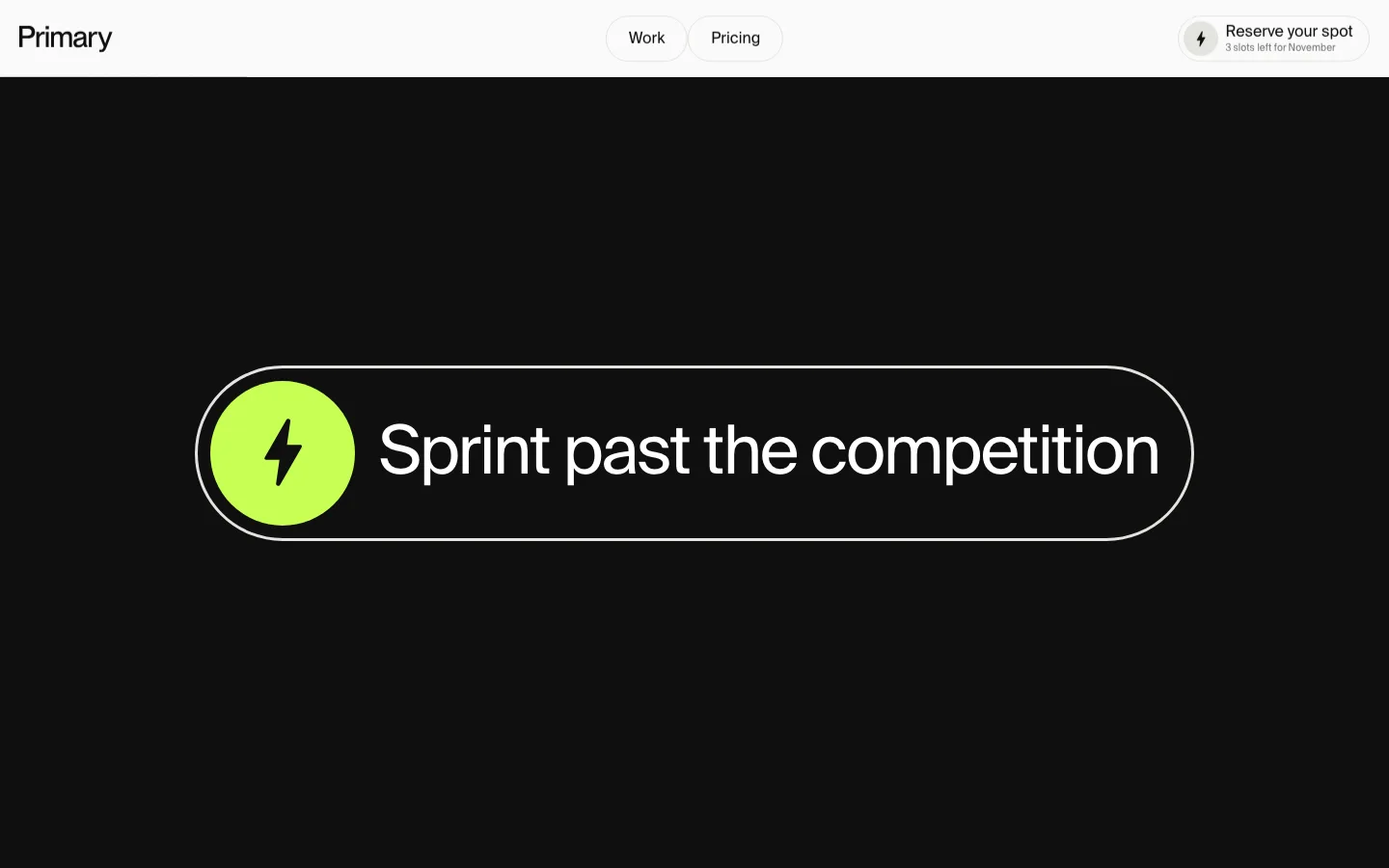 primary.studio — Footer