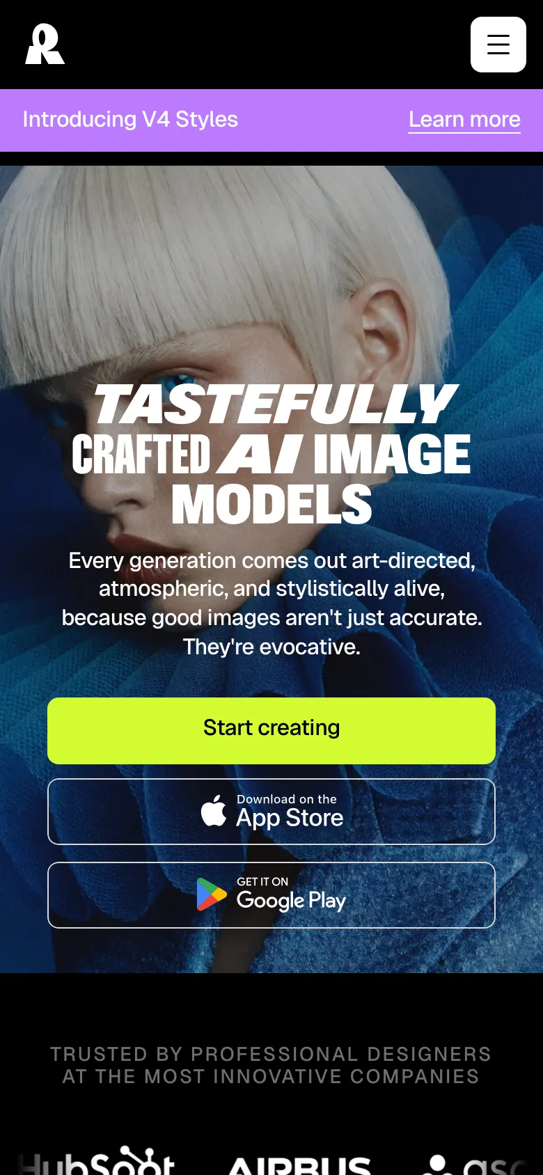 recraft.ai — Mobile