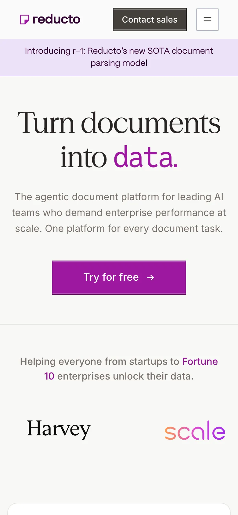 reducto.ai — Mobile