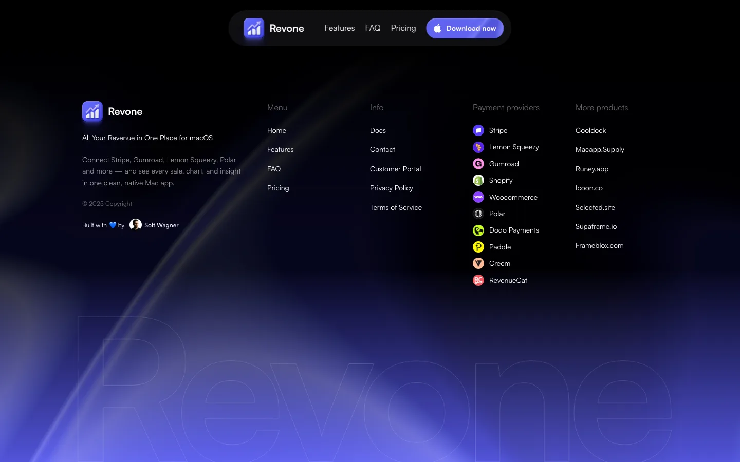 revone.app — Footer