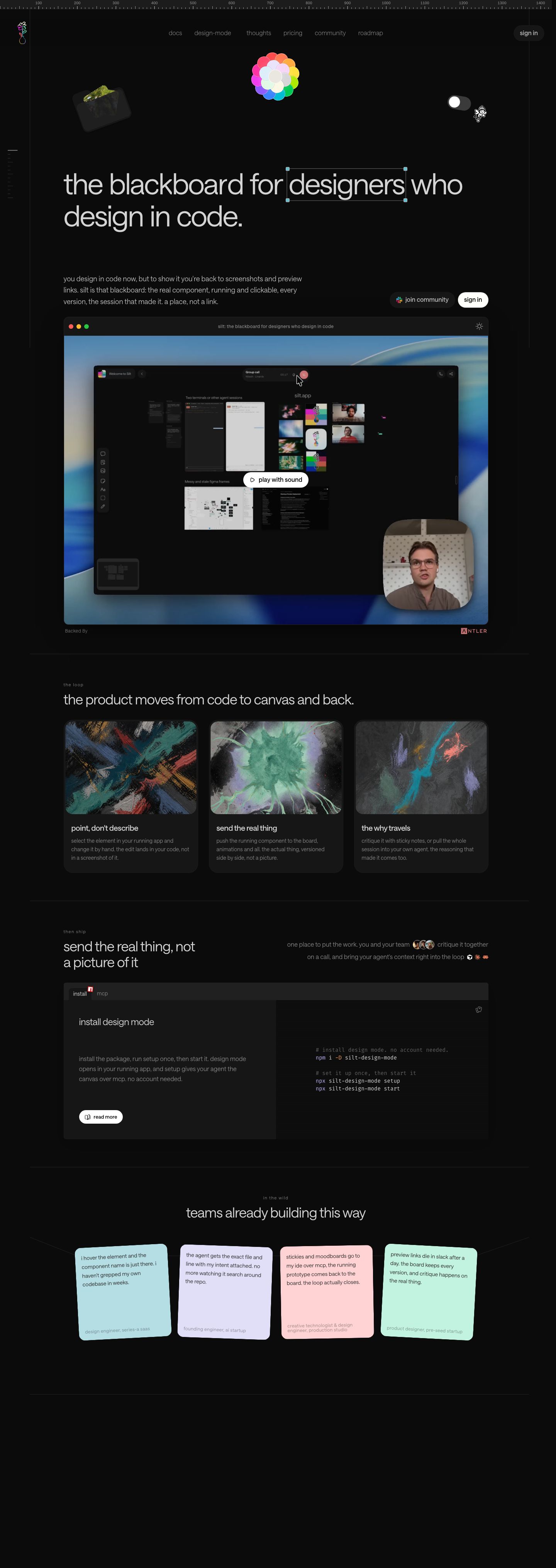 silt.app — Full page