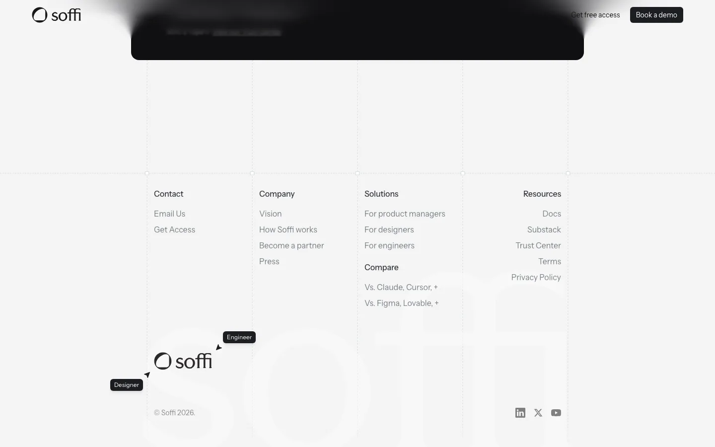 soffi.ai — Footer