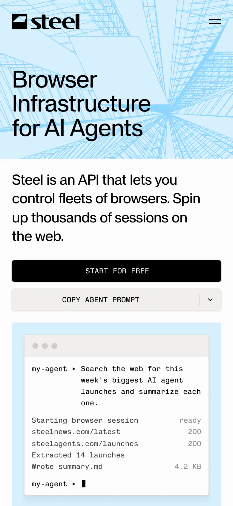 steel.dev — Mobile