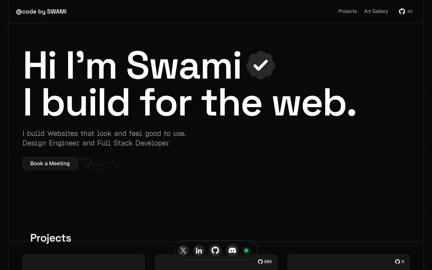 swamii.me — Hero