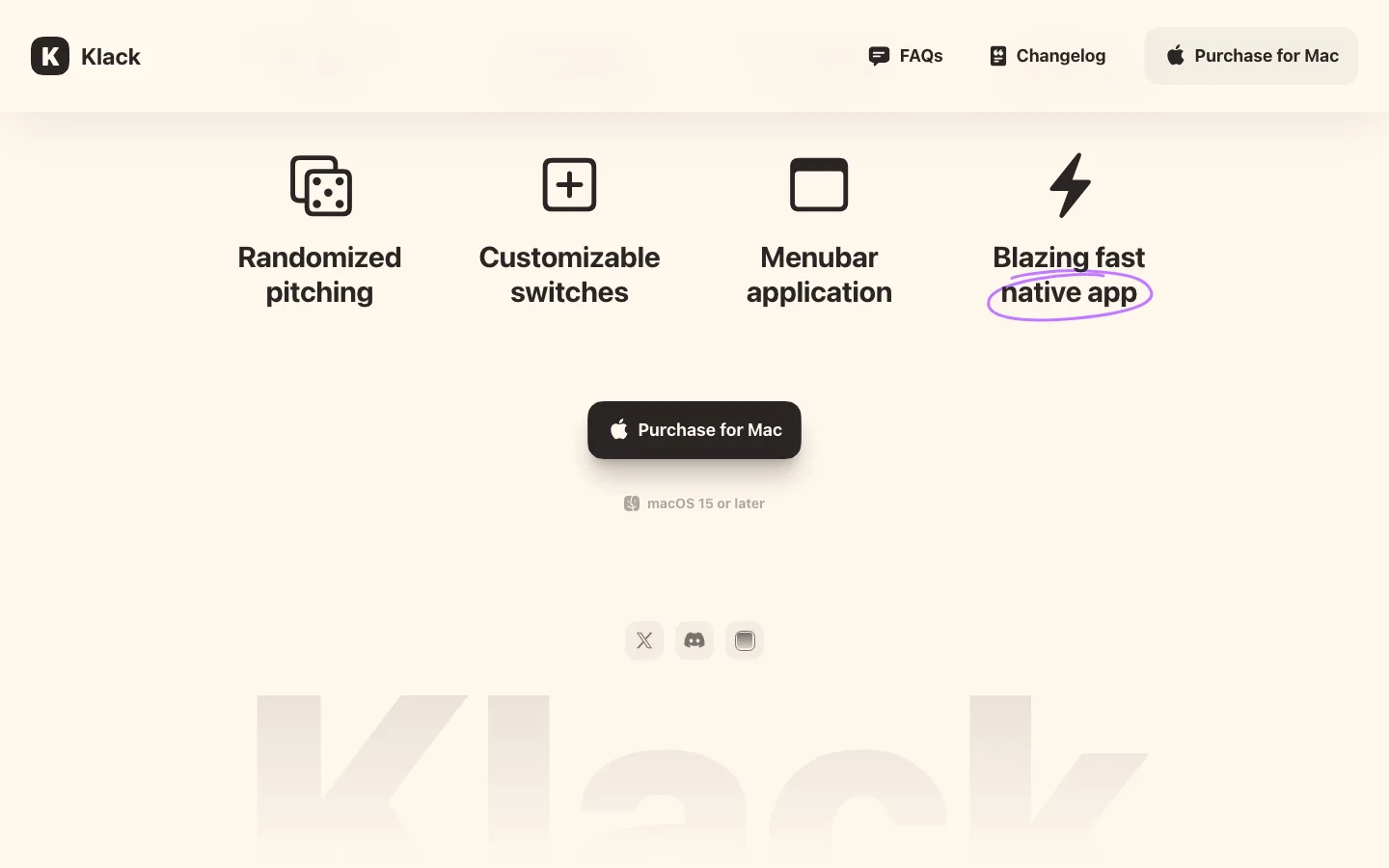 tryklack.com — Footer