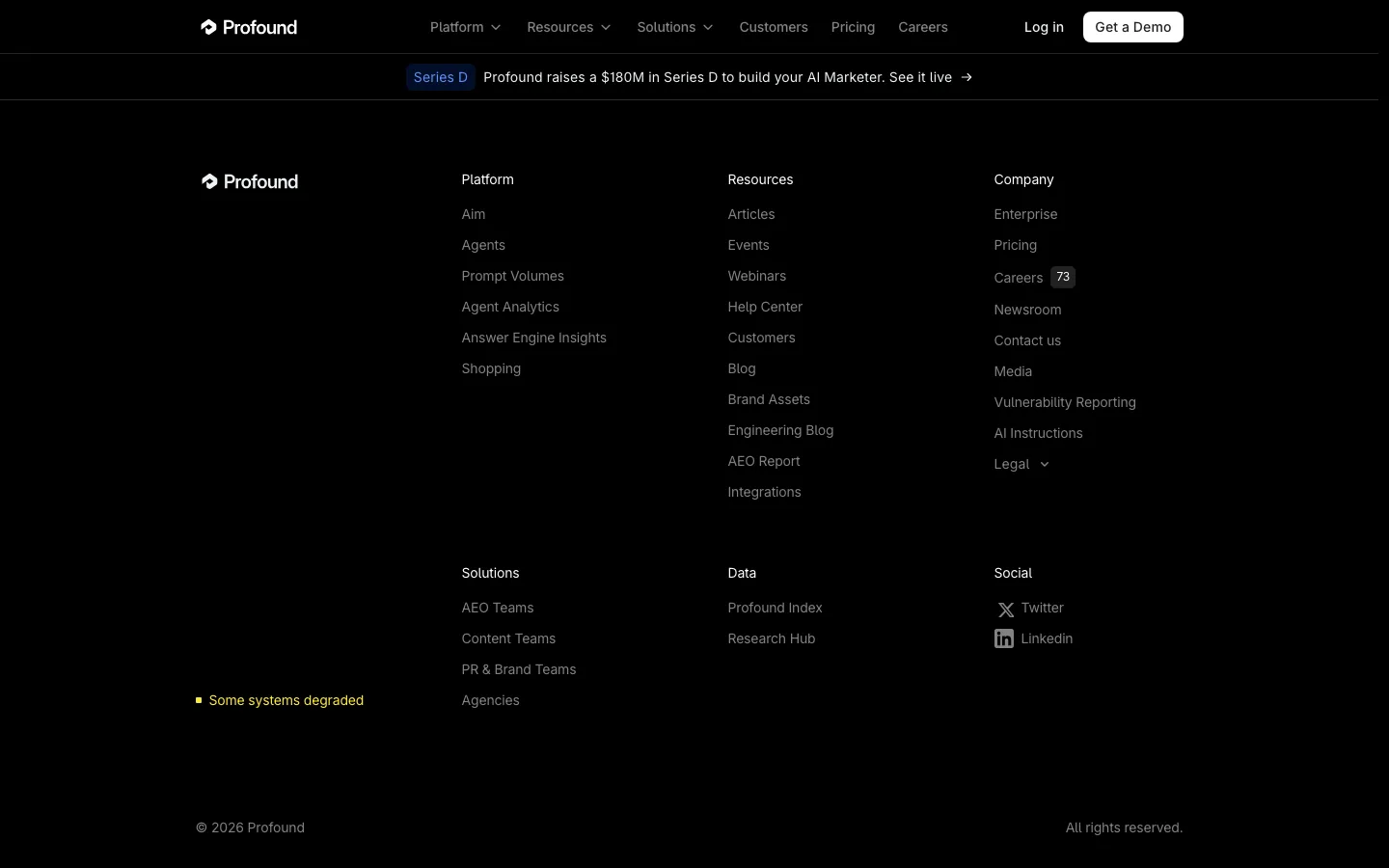 tryprofound.com — Footer