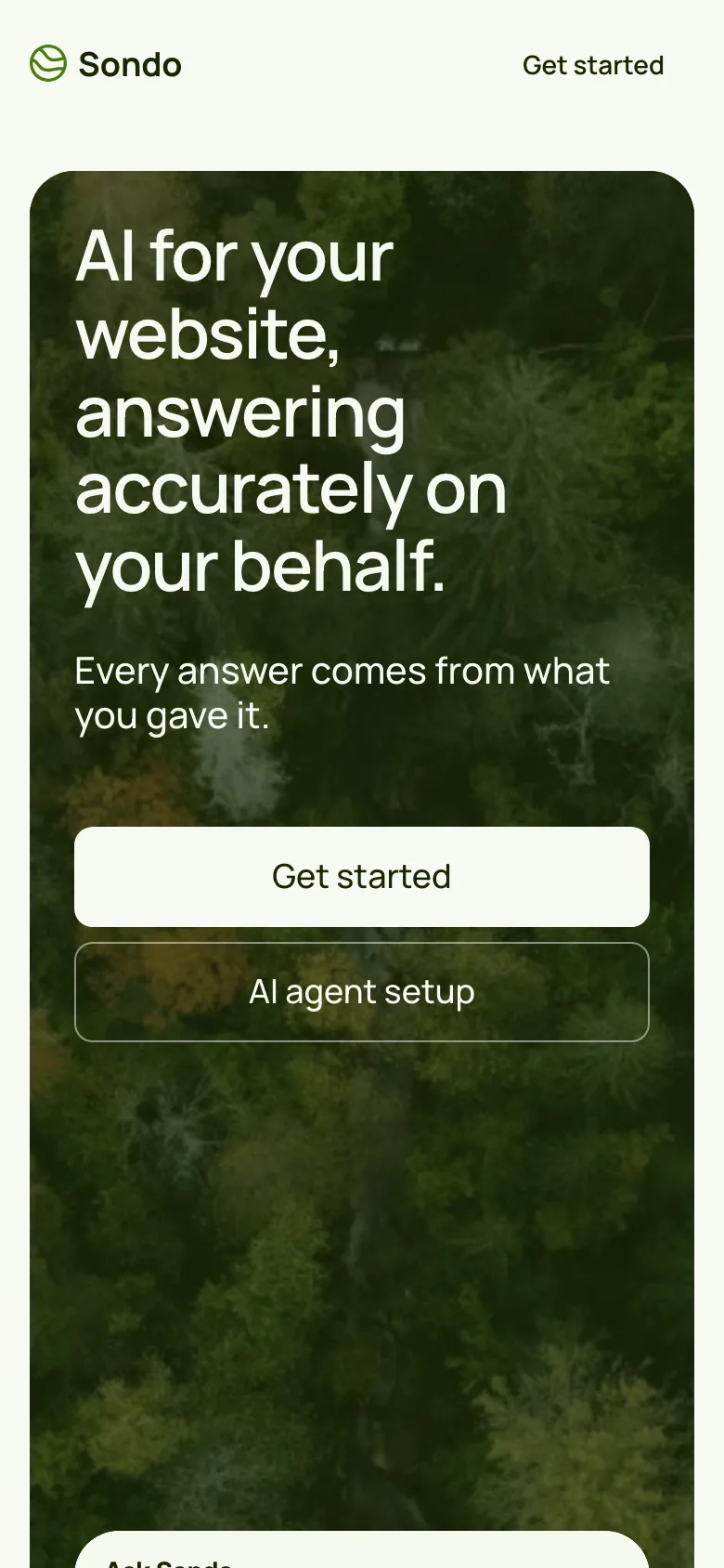 usesondo.com — Mobile