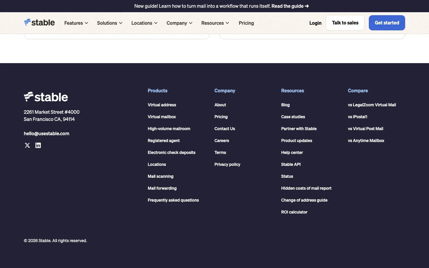 usestable.com — Footer