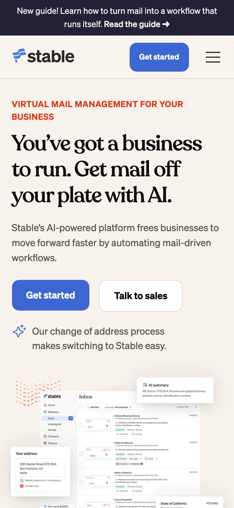 usestable.com — Mobile