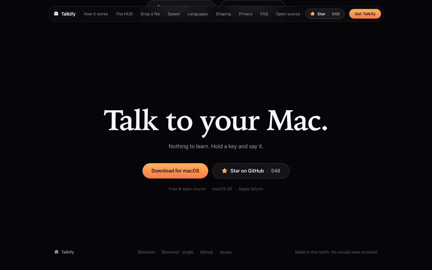 usetalkify.app — Footer