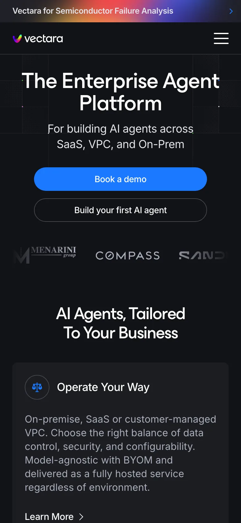 vectara.com — Mobile