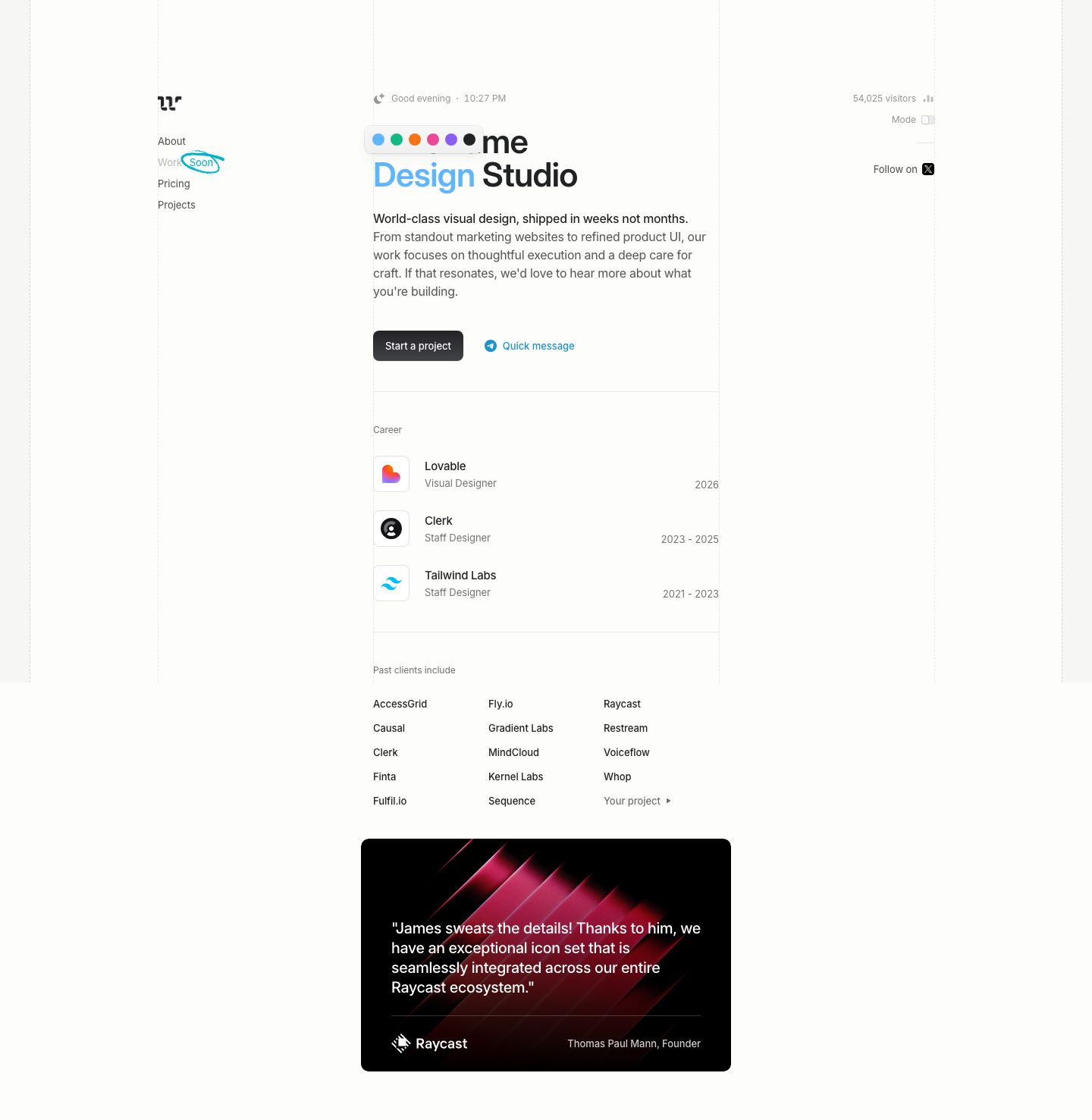wireframe.co — the captured page