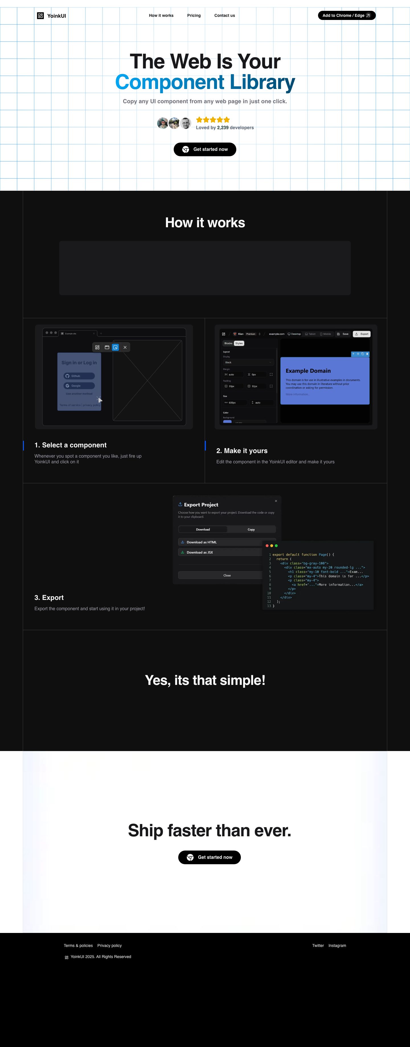 yoinkui.com — Full page